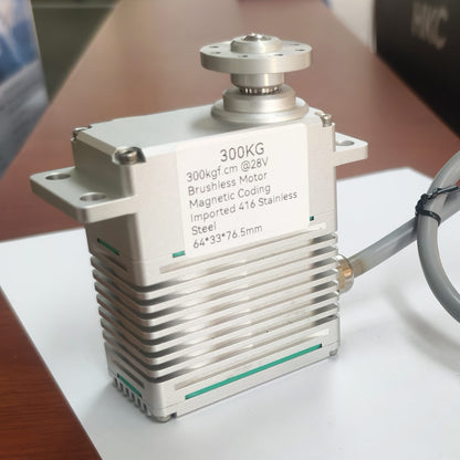 300KG 4 Pole Brushless DC Motor alu alloy case 0~220°High Torque DIGITAL Servo