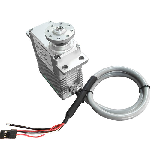 160kg High Torque Brushless Servo Motor Stainless Steel Gears Aluminum Alloy Case 150HV IP56 Waterproof Servo for RC Aircraft, Drones, Cars, Boats
