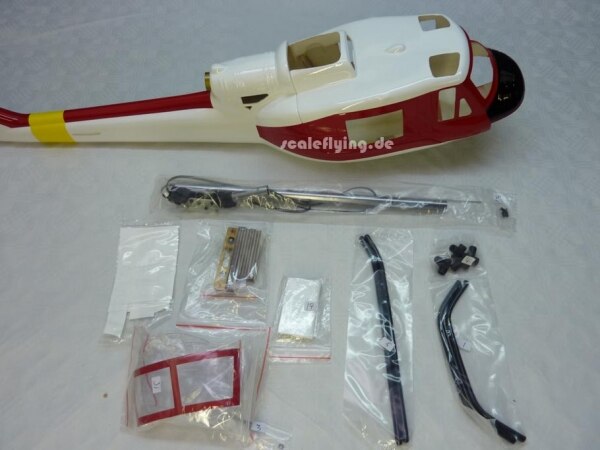 450 Size RC ROBAN Model Bell UH-1A Huey Glass Fiber Scale Fuselage RC Helicopter Cover Shell Model