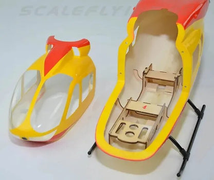 450 Size EC145 Helicopter Scale Fuselage Glassfiber Shell RC Copter Body Model Cover