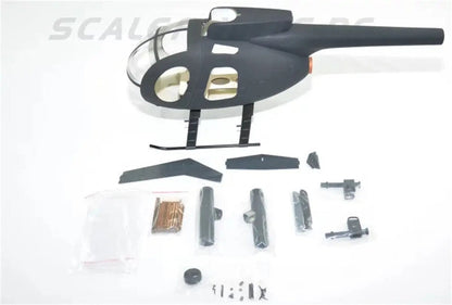 450 Size MD-500D Little Birds Helicopter Scale Fuselage Glassfiber RC Heli Parts
