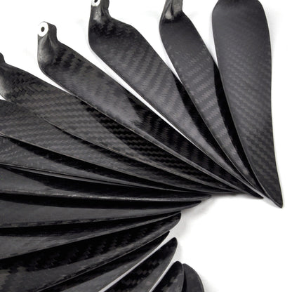 ZYHOBBY 9.5~18inch Twill Carbon Fiber Propeller Foldable Propeller for RC Airplane Multiple propeller sizes available