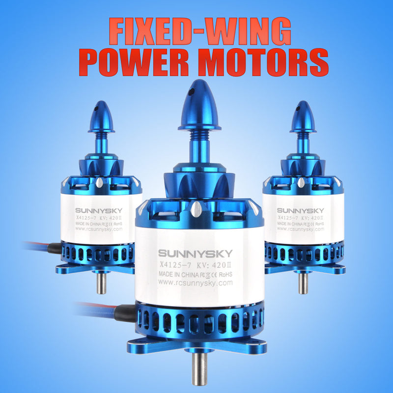 SUNNYSKY X4125-420KV Power Motors 80-100A ESC Fixed-wing Aircraft Power Motors for RC Aircraft