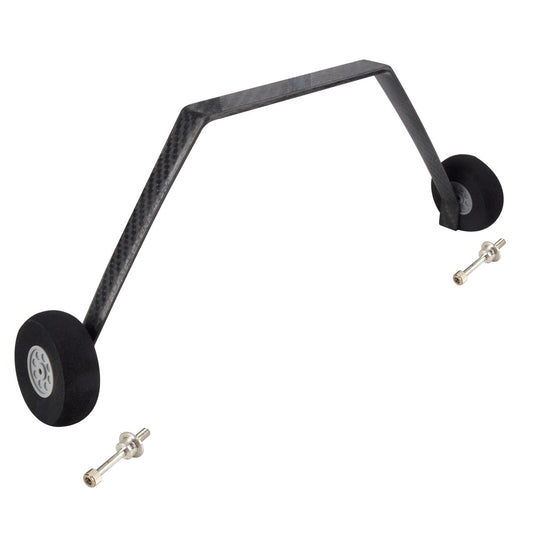 1 Set Carbon Fiber 260  50E  Landing Gear Undercarriage DIY Wheel Kit Parts for RC Airplane Model