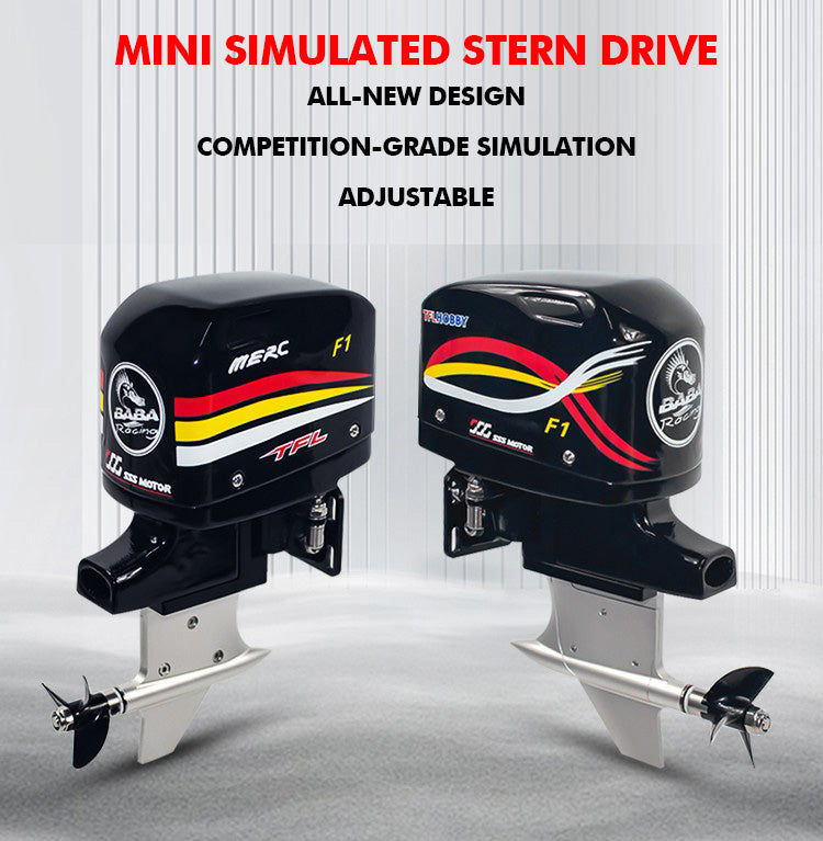 TFL Outboard Drive System with Prop motor shaft hatch for RC Model F1 Boat