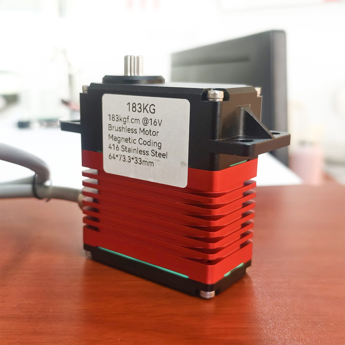 183KG High Torque Alu CNC alu alloy case 0~180° waterproof DIGITAL Servo