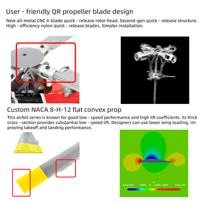 FLYWING BELL206 Helicopter 4-blades H1 System M10 GPS Mode+3D Acro Mode One Key Return 10 Channel Transmitter RTF Version