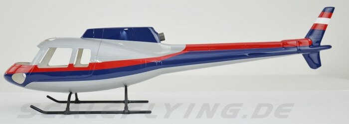 500 Size AS350 Scale Glass Fiber Fuselage Helicopter Shell Cover Roban Model for T-Rex 500