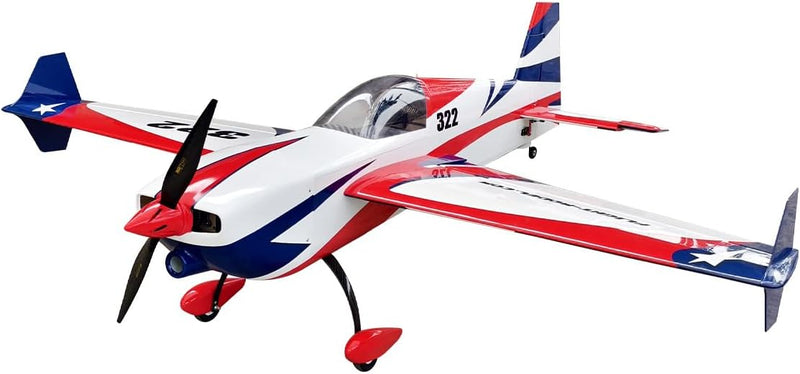 VOTEC 322 67in Fixed Wing Electric RC Model Airplane-PNP Version GA2000R-7 Moto (White)