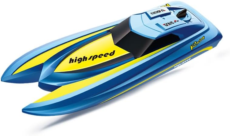 RC Boat, 2.4Ghz RC Tugboat, Toy Boat Model for Pools and Lakes with Low Battery Reminder