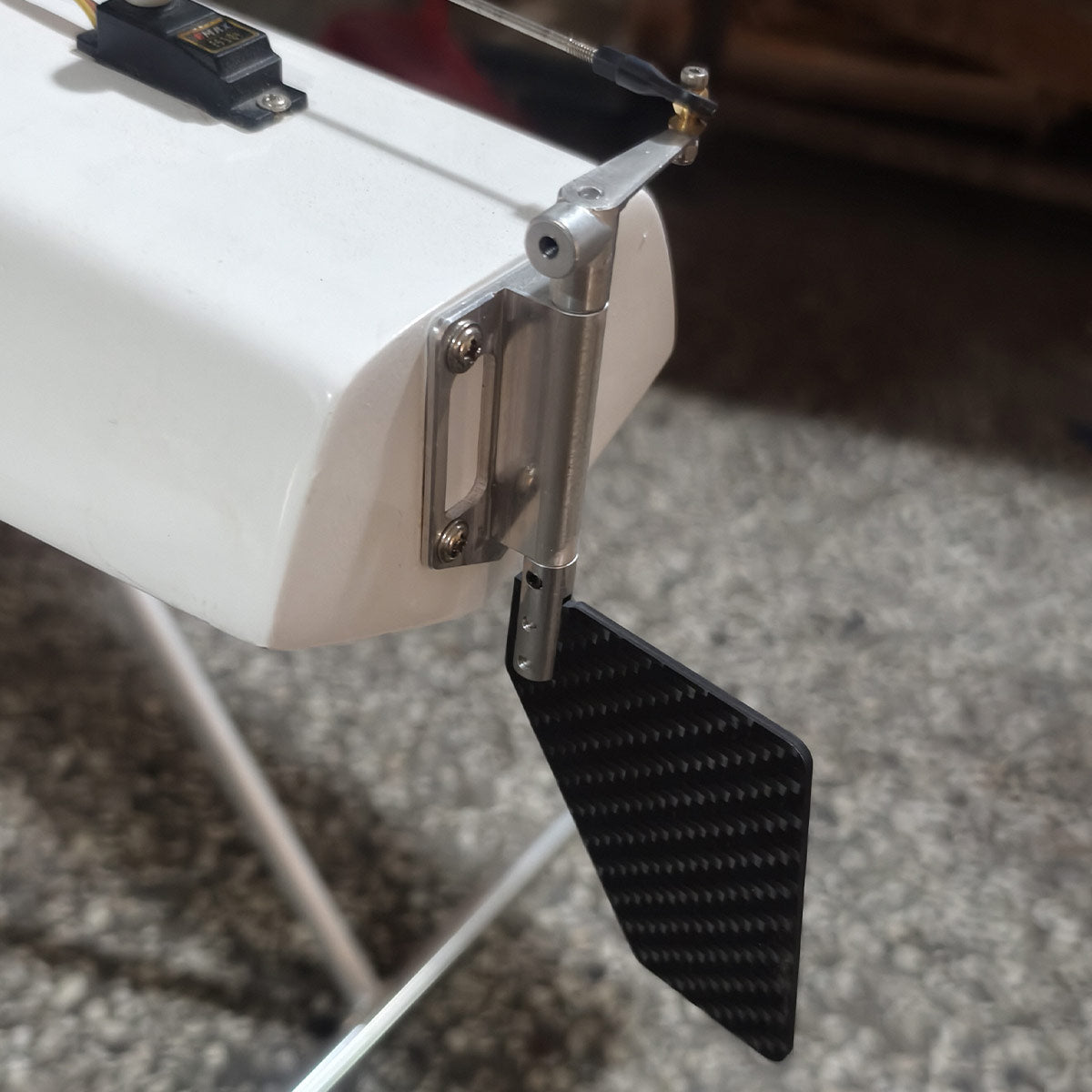 Steering Rudder 6061 Aluminum Alloy + Carbon Fiber Plate Rudder Suitable for Water Rafting Aircraft