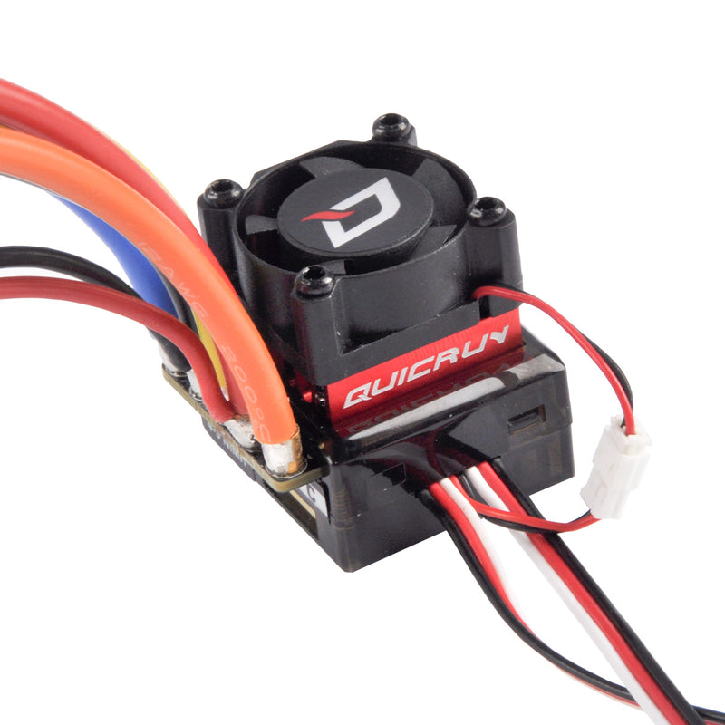 HobbyWine QuicRun -10BL60 Brushless Electronic Speed Controller ESC Fan FAN-MP3010SH-7.4V Suitable for RC cars