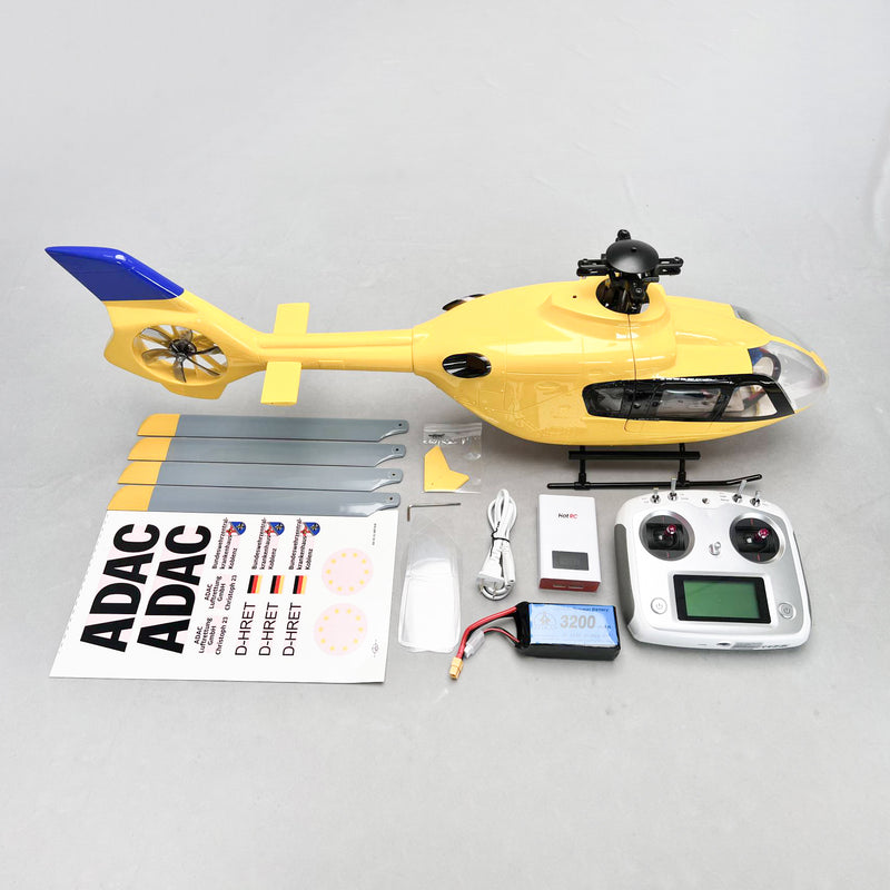 Roban 450size EC-135 4 Blades Helicopter RC Helicopter GPS Mode X2 Flight Control System LED Lighting System RTF Version