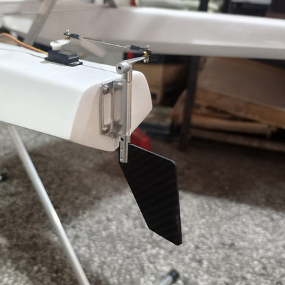 Steering Rudder 6061 Aluminum Alloy + Carbon Fiber Plate Rudder Suitable for Water Rafting Aircraft