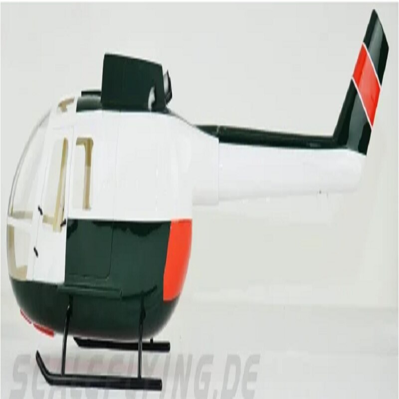 600 Size BO-105 Glassfiber Scale Fuselage Helicopter Shell Cover Copter Parts RC Roban Hobby Model