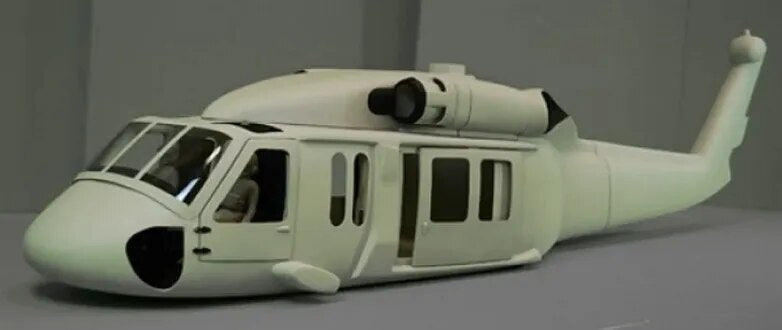600 Size UH-60 Scale Fuselage RC Helicopter Glassfiber Shell Copter ...