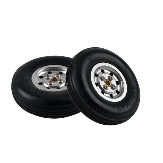 Wheels Rubber Wheels Durable Wheels Aluminum inner core for RC Plane 1.75~6inch to Pick 1Pair