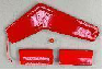 RC Helicopter Fuselage Spare Parts Universal Roban 450 Size Bell206 Replacement Nose Cover/Tail Part HSB-B206RWB4