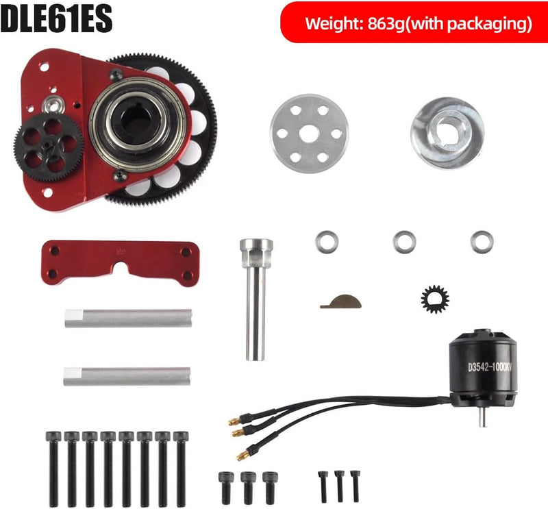 1 Set Electric Starter with Motor for DLE 61CC Gasoline Engine RC Airplane (Starter+Motor)