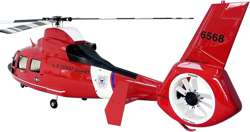 800 Size RC Helicopter Fuselage AS-365 Dolphin Ecureuil Airzermatt Painting Fuselage with Mechanics