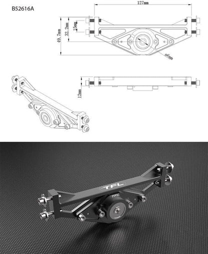 PurAr TFL Thrust Kit Aluminum Thrust Assembly for RC Model Racing Boats