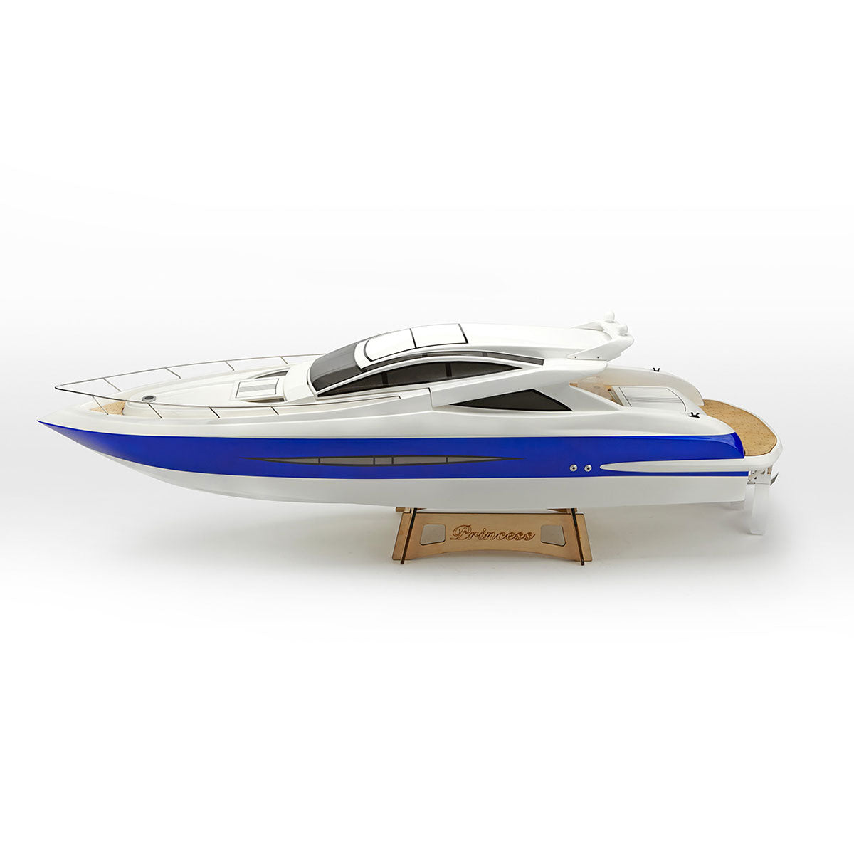 TFL 1305 Princess BWS 30°N 30CC Engine with Φ6.35mm Dual Rudder System Fiber Glass Gas RC Boat (ARTR Version)