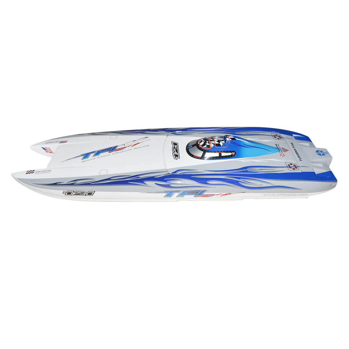 TFL 1133 Zonda Cat Fiberglass RC Electric Boat Outside Toys Blue Color TFL Hobby Model
