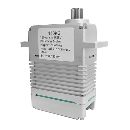 160KG High Torque Brushless Motor waterproof Alu alloy case 220° DIGITAL Servo