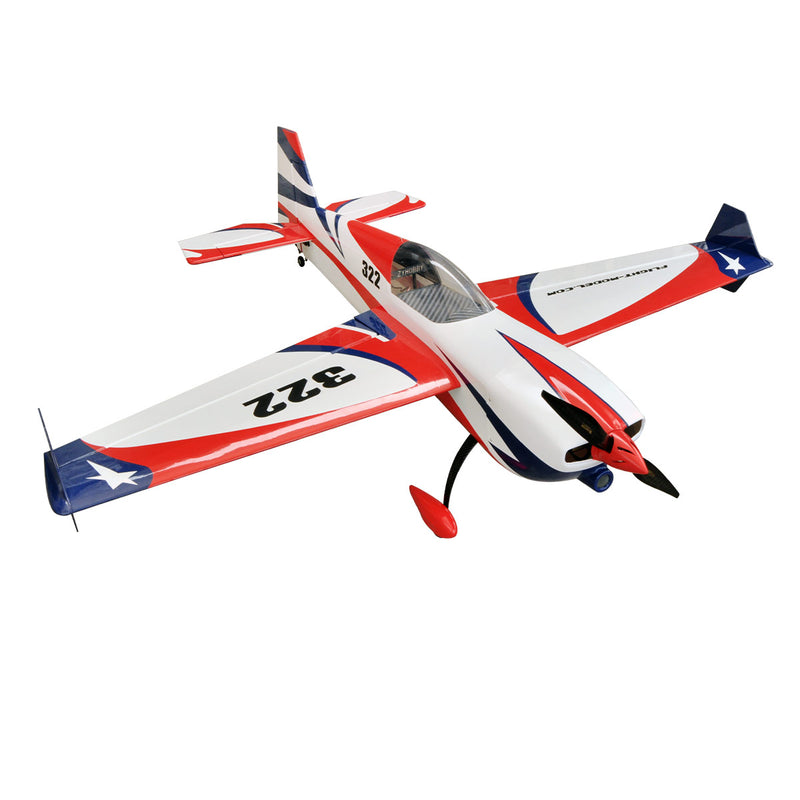 VOTEC 322 67in Fixed Wing Electric RC Model Airplane-PNP Version GA2000R-7 Moto (White)