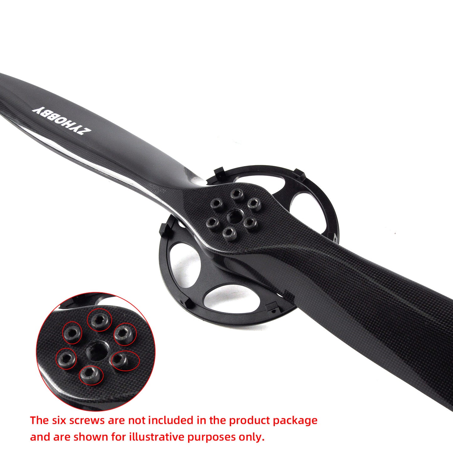 28x10in Carbon fiber Propeller CW with 5in Spinner for DLE120/DLE130/GP123/DA120