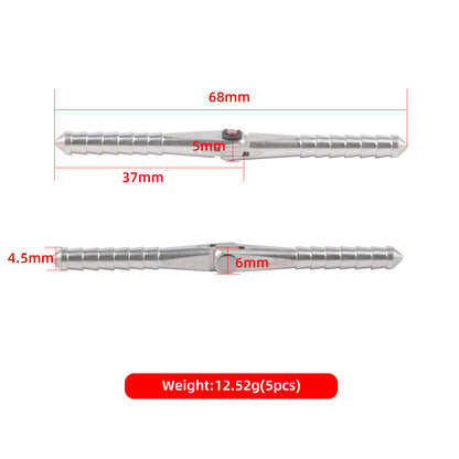 Pin Hinge Hinge Loose Leaf M4.5*L68 Metal Iron 5 Pcs