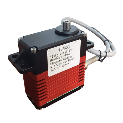 183KG High Torque Alu CNC alu alloy case 0~180° waterproof DIGITAL Servo