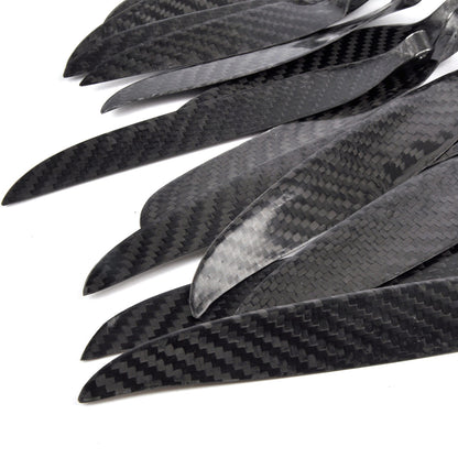 ZYHOBBY 9.5~18inch Twill Carbon Fiber Propeller Foldable Propeller for RC Airplane Multiple propeller sizes available