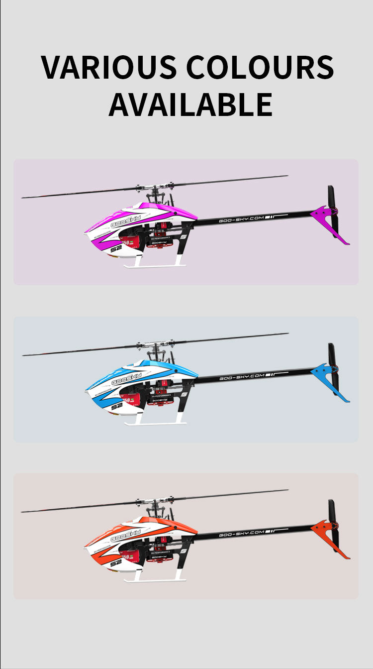 Goosky S2 MAX Dual Brushless Direct Drive High Performance Aerobatic Helicopter RTF