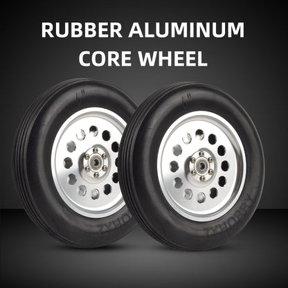 Wheels Rubber Wheels Durable Wheels Aluminum inner core for RC Plane 1.75~6inch to Pick 1Pair