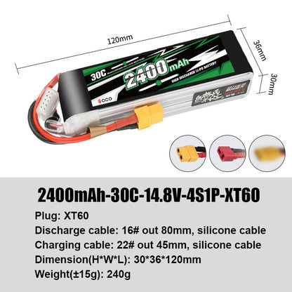 Grepow Lithium Polymer Battery ACE RC Aircraft Higher Capacity for ACE RC Aircraft