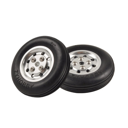 2.5"/4.0''/4.5'' Rubber Aluminum Core Wheel Hubs for RC Airplanes