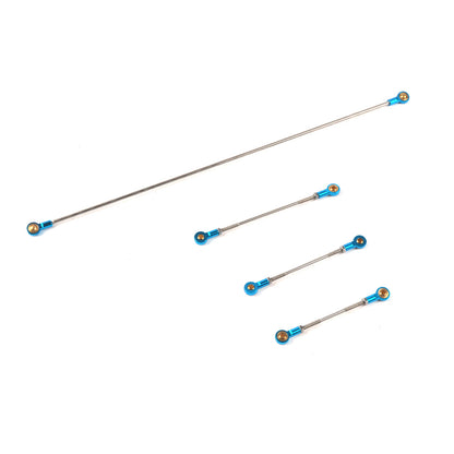 Push Rod Stainless Steel Push Rod with Metal Ball Heads 2Pcs