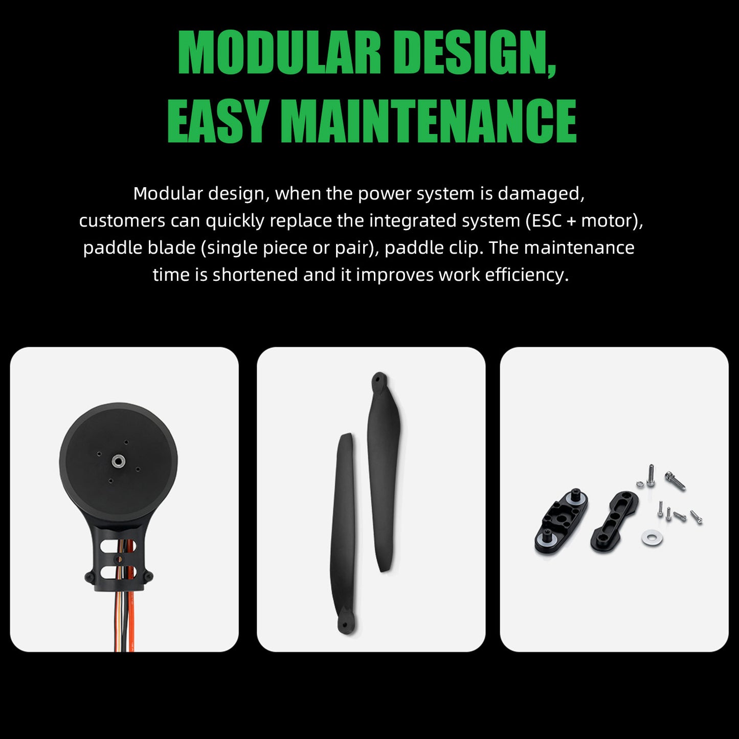 4PCS X8 Power System 15KG Thrust 100KV Motor+ESC+30"Prop For Agriculture Drone