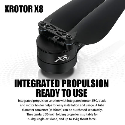 4PCS X8 Power System 15KG Thrust 100KV Motor+ESC+30"Prop For Agriculture Drone