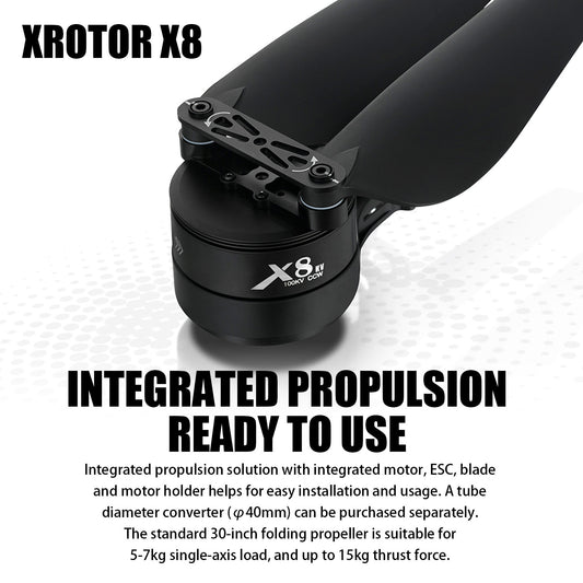 4PCS X8 Power System 15KG Thrust 100KV Motor+ESC+30"Prop For Agriculture Drone