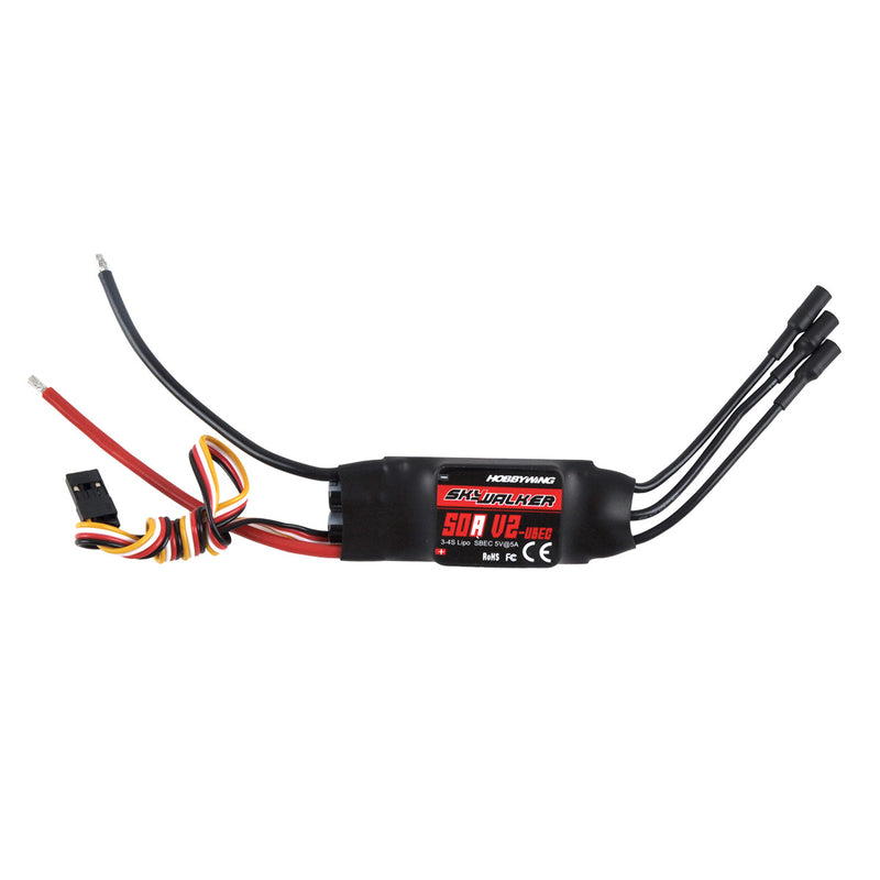 PurAr 1 pc Skywalker 40A/50A/60A UBEC Electric Speed Control ESC 440-450 Fits Drone Helicopter (60A)