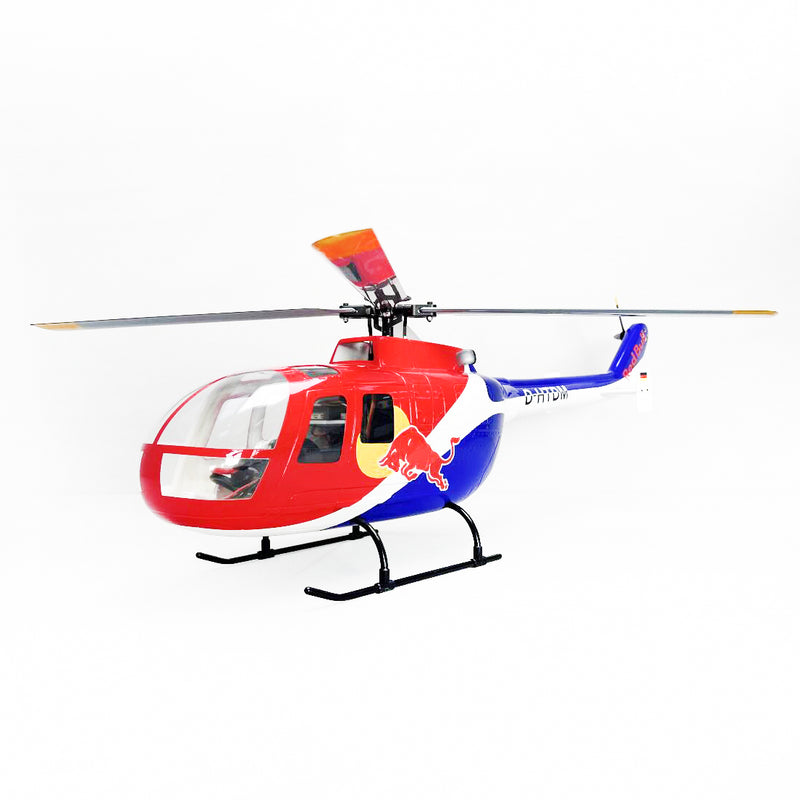 Roban 450size BO-105 Red Bull Helicopter RC Helicopter GPS Mode X2 Flight Control System LED Lighting System RTF Version