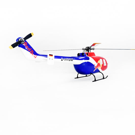 Roban 450size BO-105 Red Bull Helicopter RC Helicopter GPS Mode X2 Flight Control System RTF Version