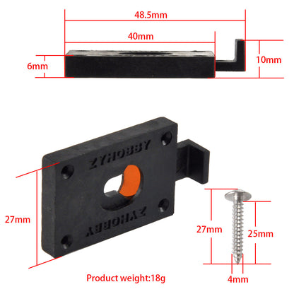 Connector, Wing Quick Release, For Model Airplane Fixed Wing, Fuselage and Wing Connector