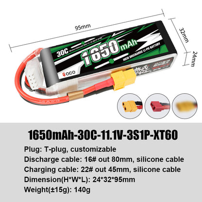 Grepow Lithium Polymer Battery ACE RC Aircraft Higher Capacity for ACE RC Aircraft
