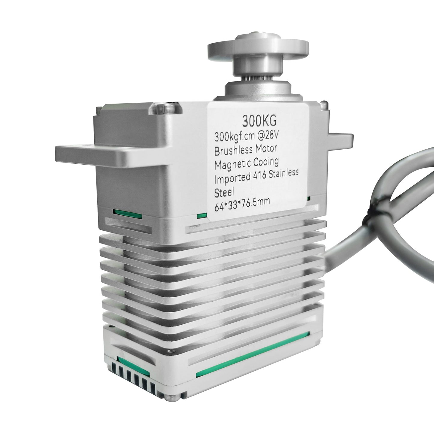 300KG 4 Pole Brushless DC Motor alu alloy case 0~220°High Torque DIGITAL Servo