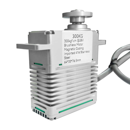 300KG 4 Pole Brushless DC Motor alu alloy case 0~220°High Torque DIGITAL Servo