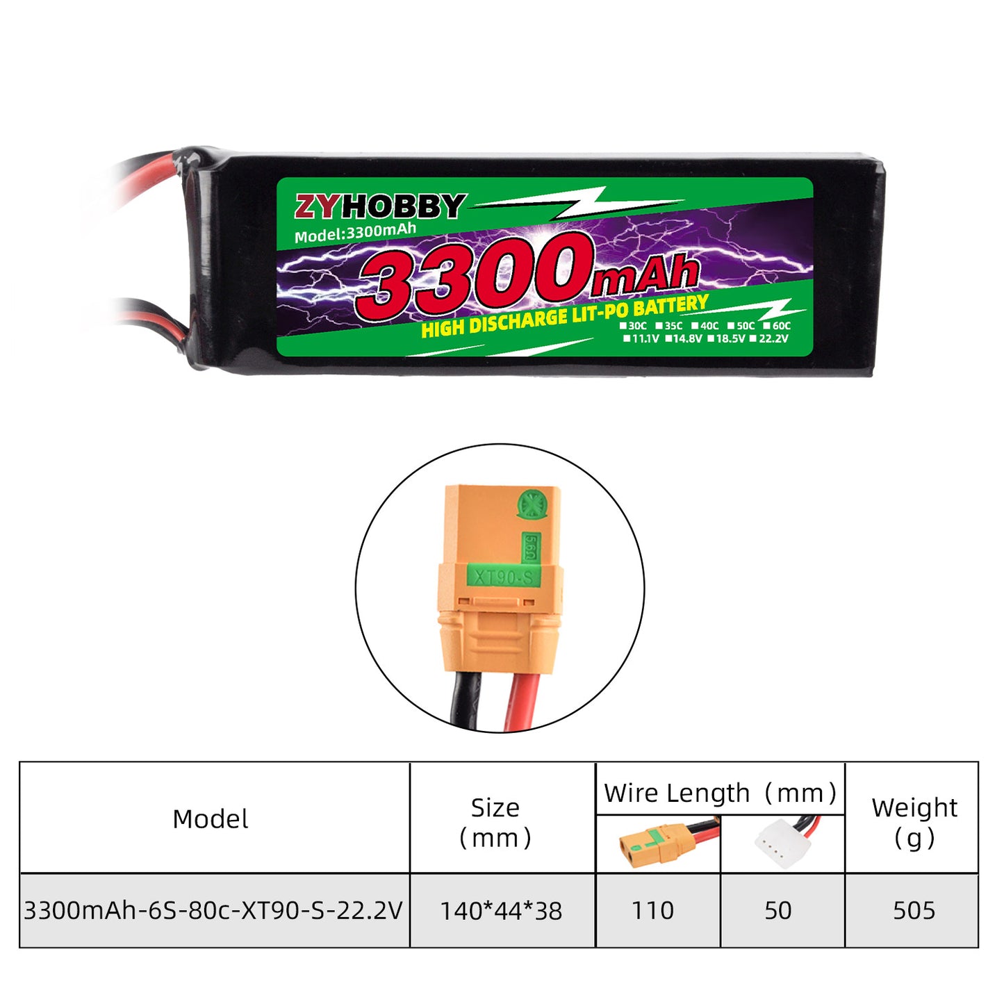 RC Model Battery 3S/6S Li-ion Batteries for Model Aircraft Helicopters