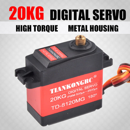 TD Digital Servo TD-8120MG-90 TD-8120MG-270 High Torque Metal Housing Double Ball Bearings